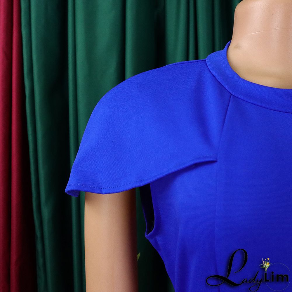 Ladies Africa Summer Elegant Short Sleeve Bodycon Dress