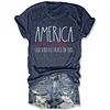 America God Shed His Grace on Thee 4th of July Tee