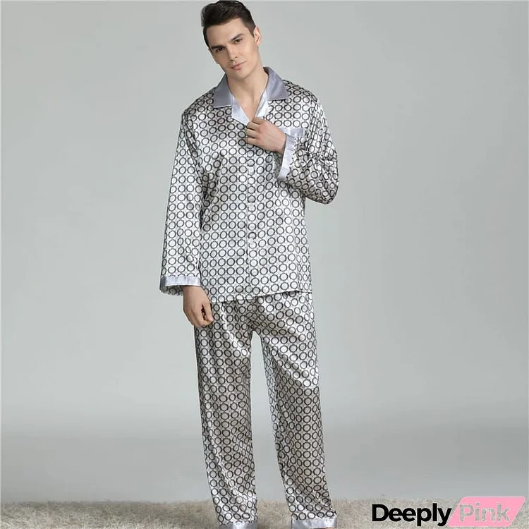 L-3XL Men Fashion Plus Size Lapel Long Sleeve Top And Pants Two Pieces Set