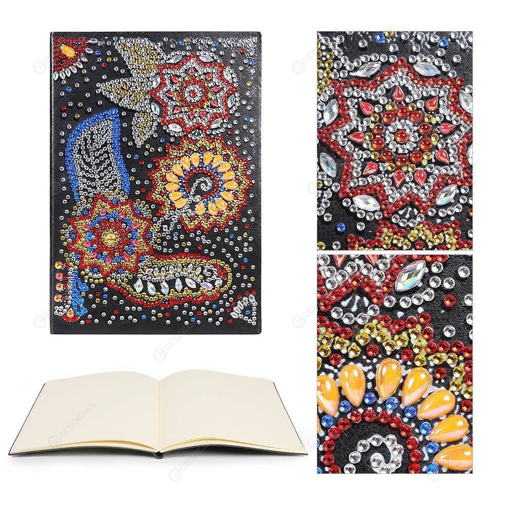 

Mandala-DIY Creative Diamond 50 Pages A5 Notebook, 501 Original