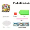 Acrylic Special Shape Easter Gnome Car Diamond Painting Desktop Decoration