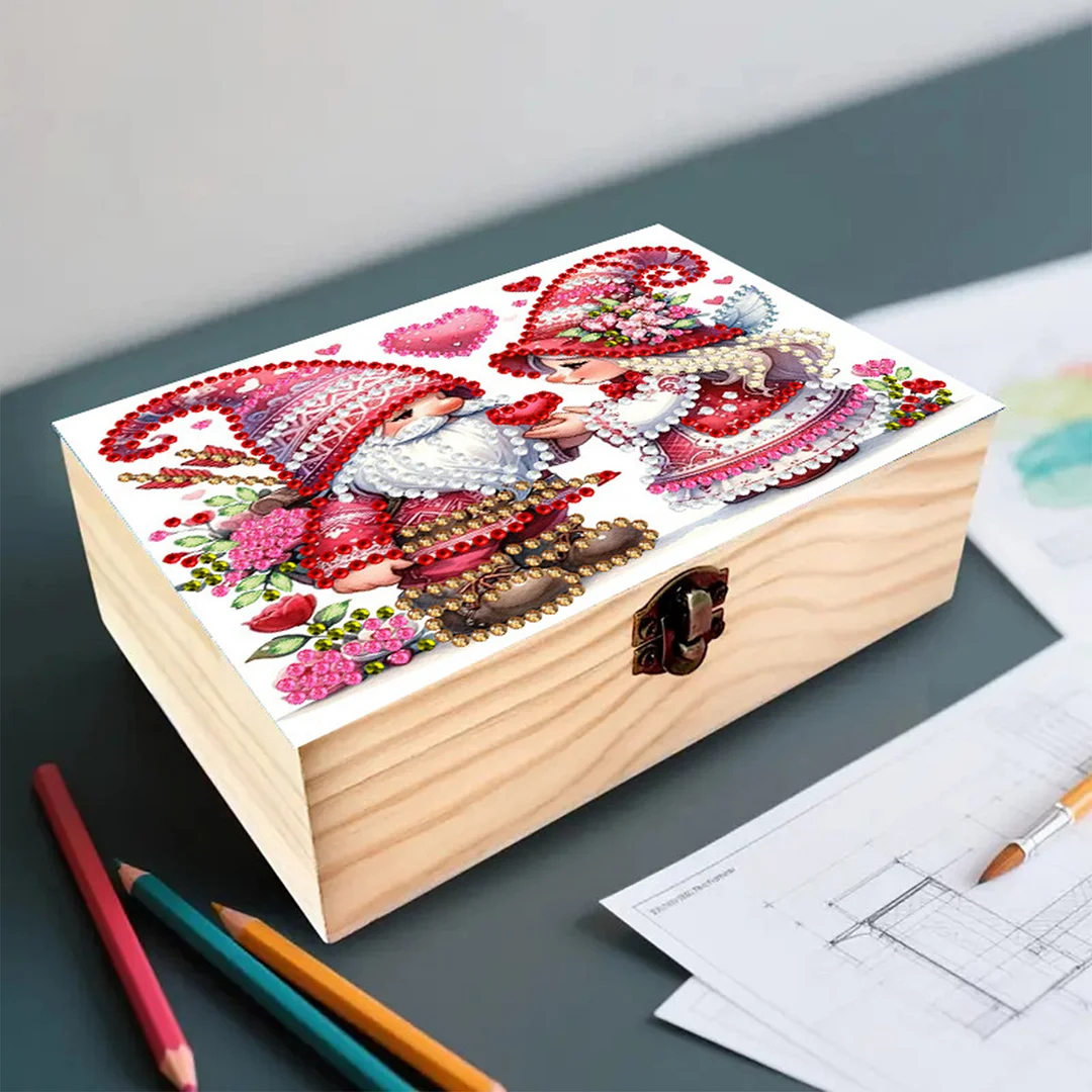 Goblin Love DIY Wooden 5D Diamond Art Diamond Art Storage Box for Adults Gifts