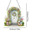 DIY Easter Egg Door Acrylic Special Shaped Diamond Painting Hanging Pendant