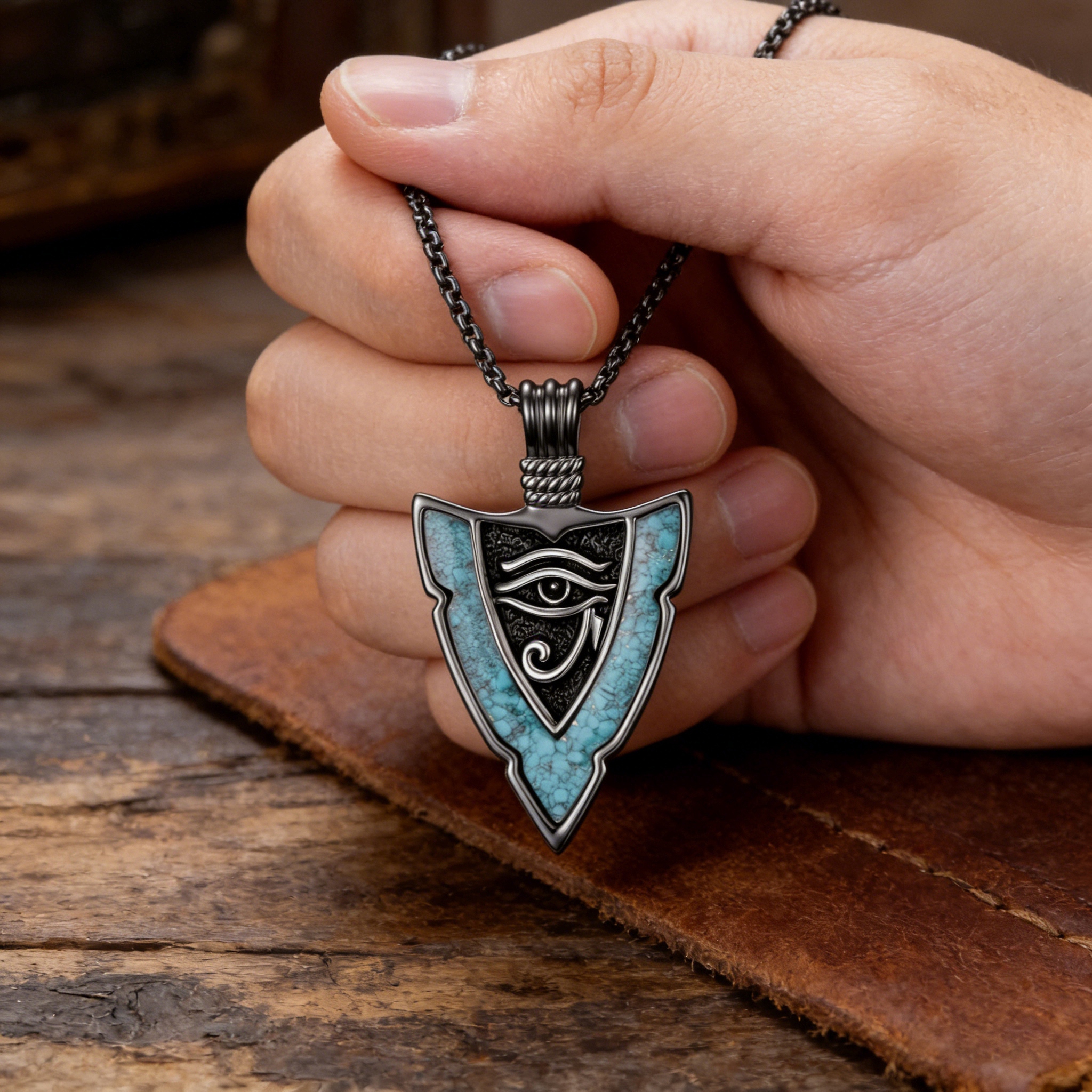 Eye of Horus Arrowhead Necklace