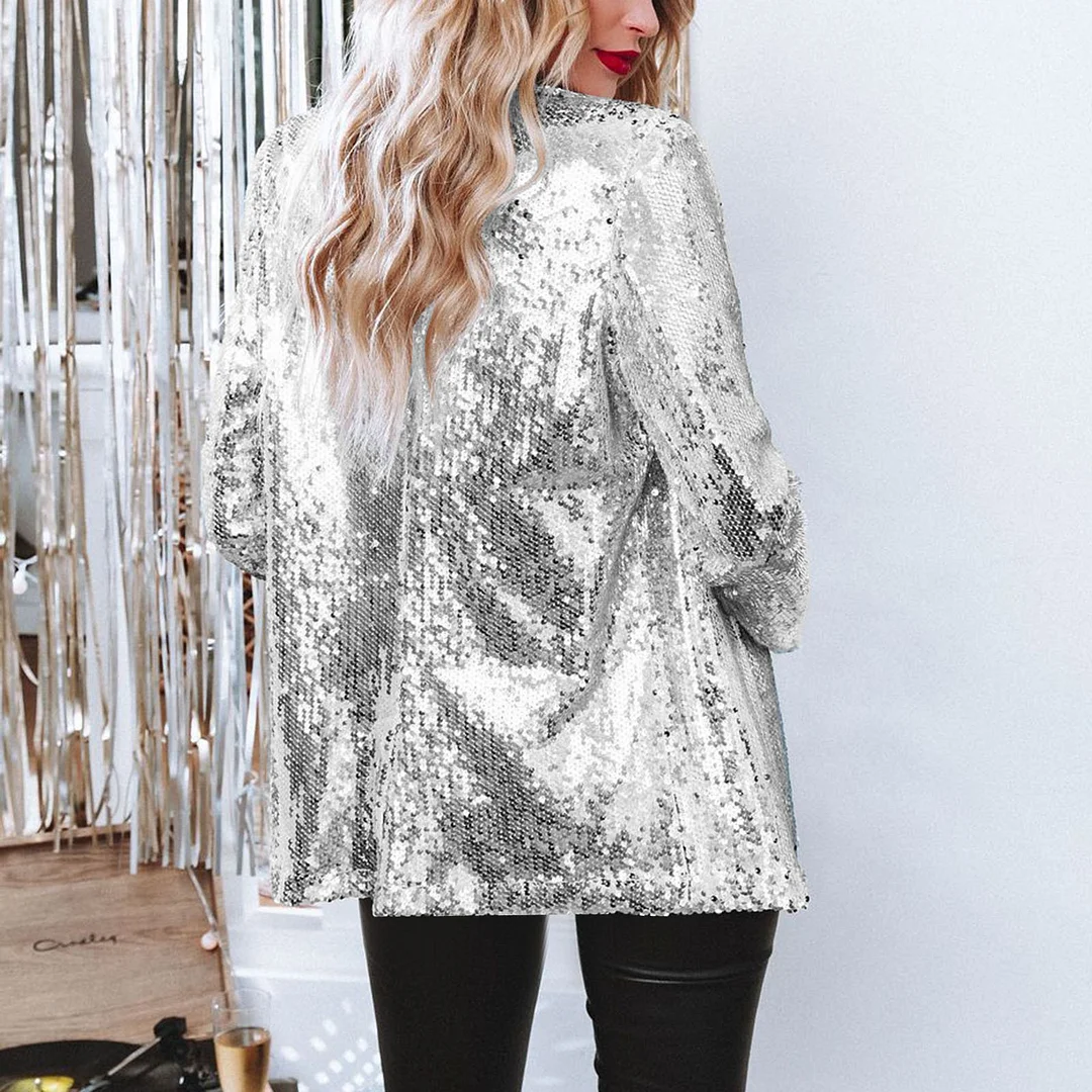 Brownm Brownm Casual Beads Blouse Squint Long Sleeve Commuter Wind Collar Temperament Small Suit Jacket