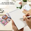 2 Pack Flower Puppy DIY Diamond Art Spiral Notebook Kit 80 Pages No Lines