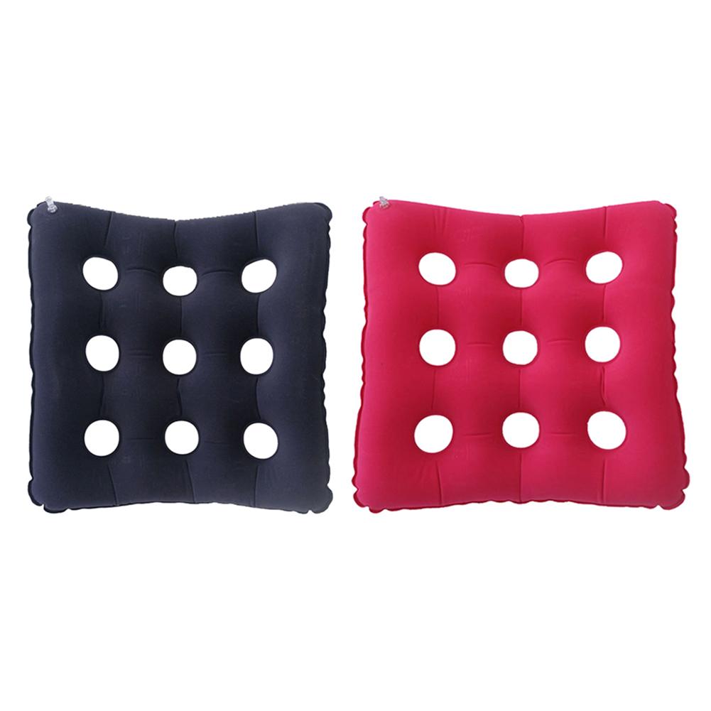 

Inflatable Square Seat Cushion Home Office Breathable Wheelchair Cushion, Black, 501 Original
