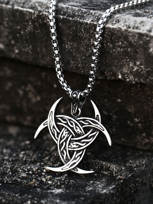 Odin’s Triple Horn Necklace Triskelion