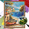 Boat - 9CT Partial Beaded Cross Stitch Kit(30x40cm)