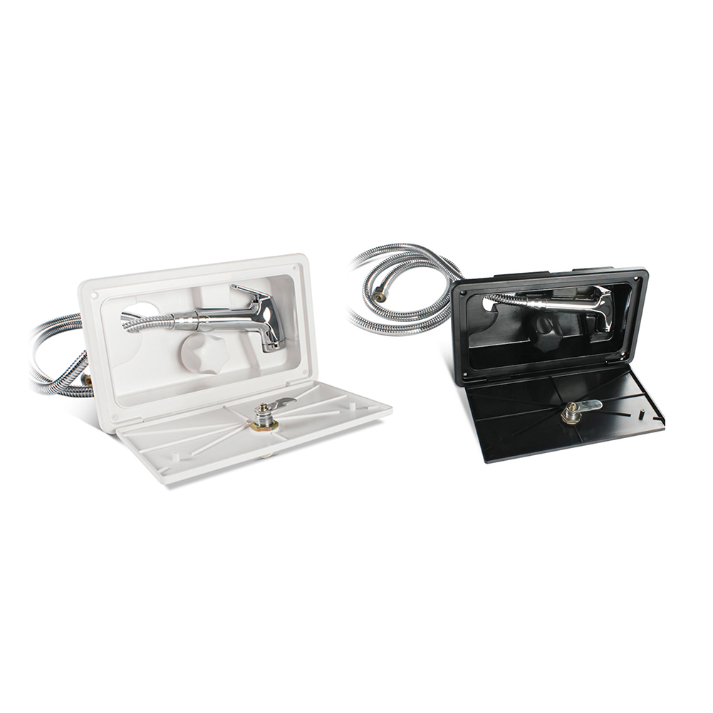 

Adjustable Camper RV External Exterior Shower Box Bathroom Kit with Lock, Black, 501 Original