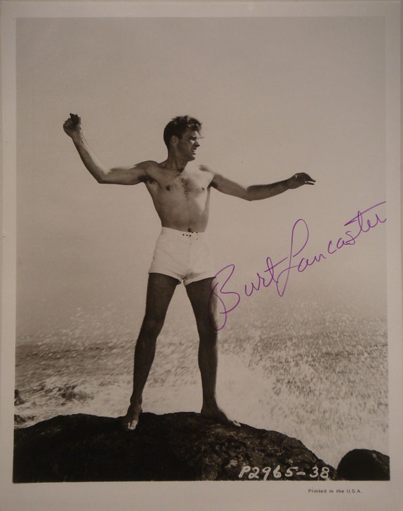 BURT LANCASTER SIGNED Photo Poster painting From Here To Eternity The Rainmaker Sweet Smell Of Success wcoa