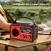 16000mAh AM/FM/WB NOAA Emergency Weather Radio Hand Crank/Solar/Type-C Charging