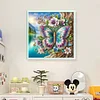 (Multi-Style) Flower Animal-18CT Stamped Cross Stitch  30*30cm/11.81*11.81in