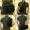 Taktische G&uuml;rteltasche Sport H&uuml;fttasche Molle Bauchtasche Wasserabweisend mit Rei&szlig;verschluss f&uuml;r Outdoor Laufen Reise Wandern Radfahren Camping Klettern