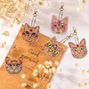 >SALE<5pcs DIY Rhinestone Pendant Handmade Bag Pendant Keyring Jewelry (Fairy Cats)