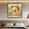 Yellow Duck-14CT Stamped Cross Stitch Egyptian Cotton 60*60cm/23.62*23.62in(Big Size)