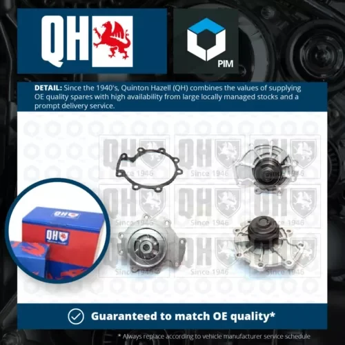 Water Pump QCP3649 Quinton Hazell Coolant 4356671 4373611 4425510 4431771 New Parts
