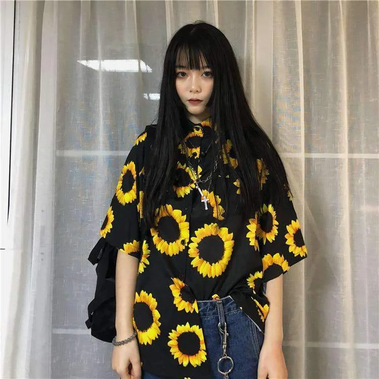 SUNFLOWER VINTAGE BOHO BLOUSE V182