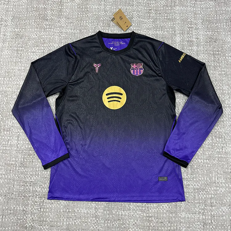 【S~5XL】Barcelona 26/27 Away Long-Sleeve Jersey 1:1 Thai Quality