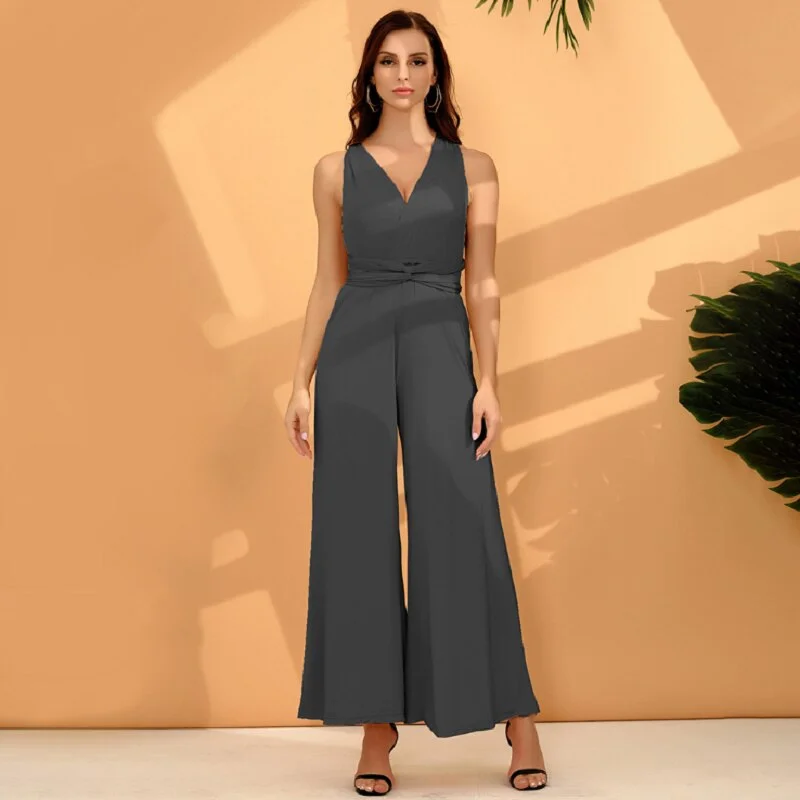 2021 New Premium DIY Sexy Women Multiway Wrap Convertible Boho Maxi Jumpsuits Club Jumpsuits Bandage Jumpsuits Wide leg pants