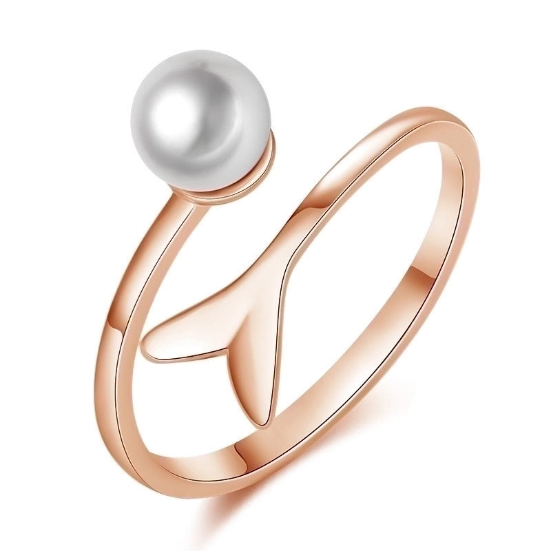 Minimalist Solid Color Copper Plating Inlay Artificial Diamond Rings 1 Piece