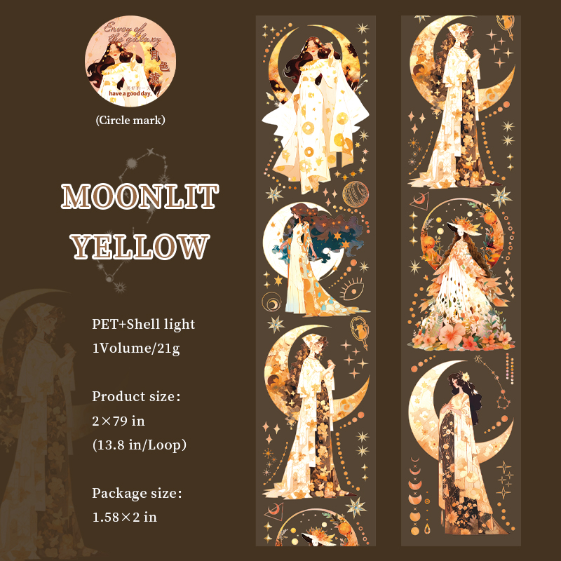 Journalsay 50mm*200cm Envoy of The Galaxy Series Character Material PET Tape