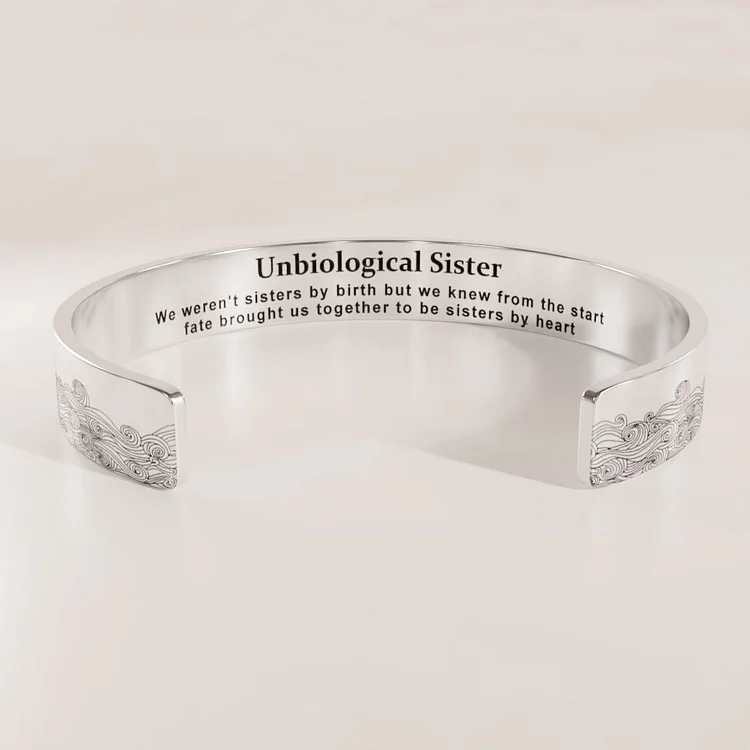 For Friend - Unbiological Sister Wave Bracelet