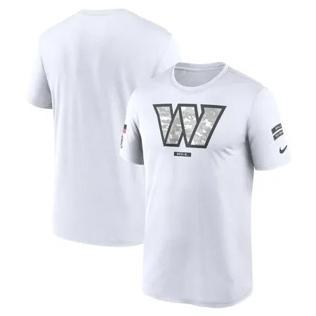 Men's Washington Commanders  White 2024 Salute To Service Legend Performance T-Shirt