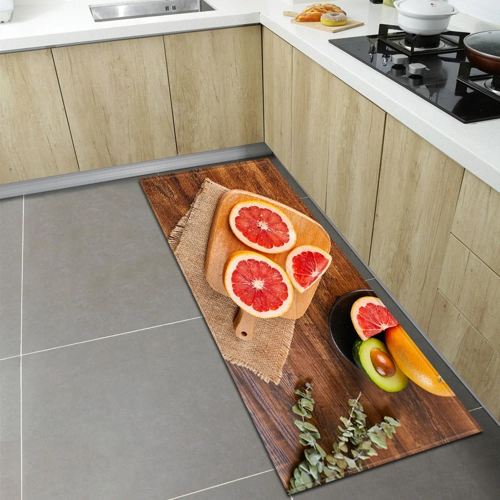 Nordic Kitchen Mat Home Entrance Doormat Bedroom Living Room Decoration Long Rug Hallway Bathroom Balcony Floor Anti-Slip Carpet