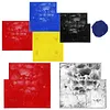 [US Local Warehouse] Concrete Texturing Skin 24x24in Concrete Stamps Mats Set 5 PCS Polyurethane Stamp Stone Tile Texture Mat for Walls/Floors