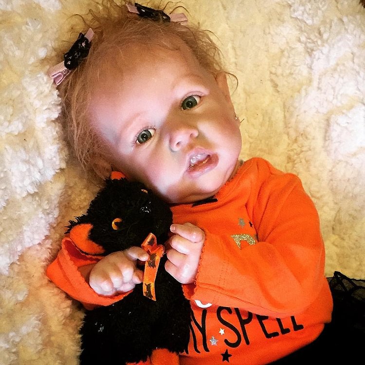 [🎃Halloween Sale] 20'' Soft Truly Look Real Reborn Doll Girl Named Aisha Rebornartdoll® Rebornartdoll®