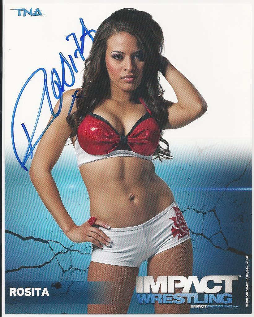 Rosita - Wrestling star signed Photo Poster painting