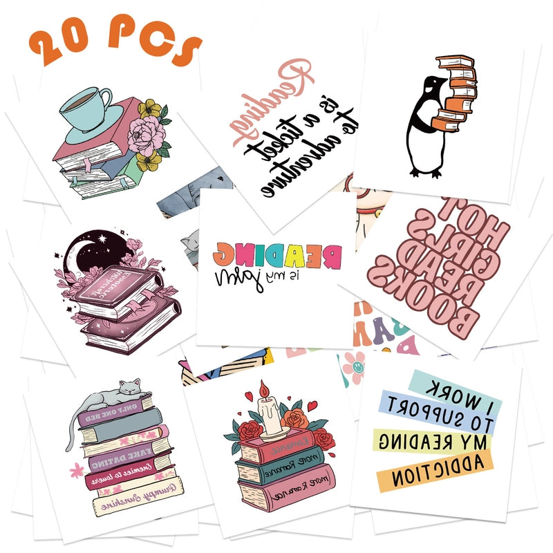 Book Letter Paper Tattoos & Body Art 1 Set