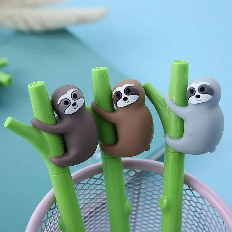 Tree Sloth Gel Pen-3pcs