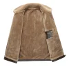 Men's Thick Plush Winter Leather Jacket