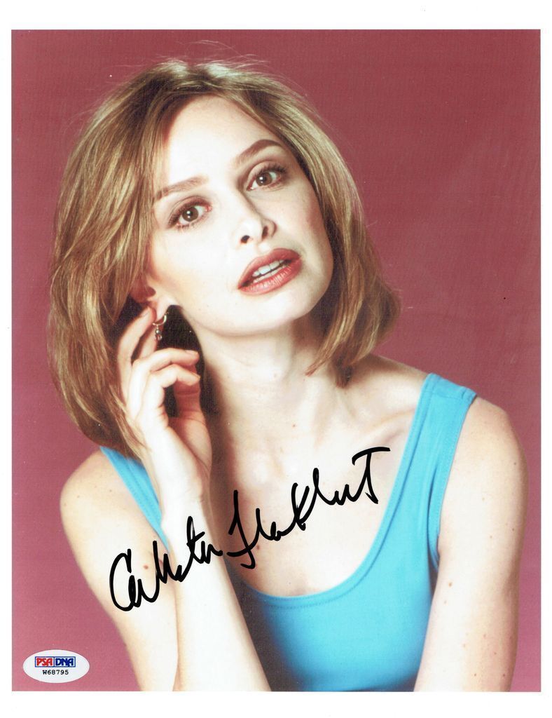 Calista Flockhart Signed Authentic Autographed 8.5x11 Photo Poster painting PSA/DNA #W68795