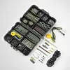 217Pcs Carp Fishing Accessories Set Clip Quick Change Snap Swivel Tail Sleeves