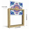 Diamond Painting Special Shaped Drill Mandala With Frame(8.46x8.46inch)
