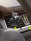 Cartoon Car Fragrance with 2 Fragrances Vent Perfume Gift for Friends (Black)