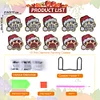 10pcs/set DIY Diamond Art Halloween Art Diamonds Coaster with Holder Kits (Dog Paw Christmas)