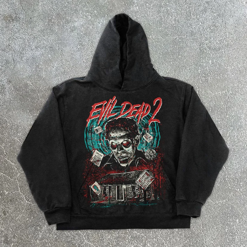 Stylish Personality Print Horror Long Sleeve Hoodie