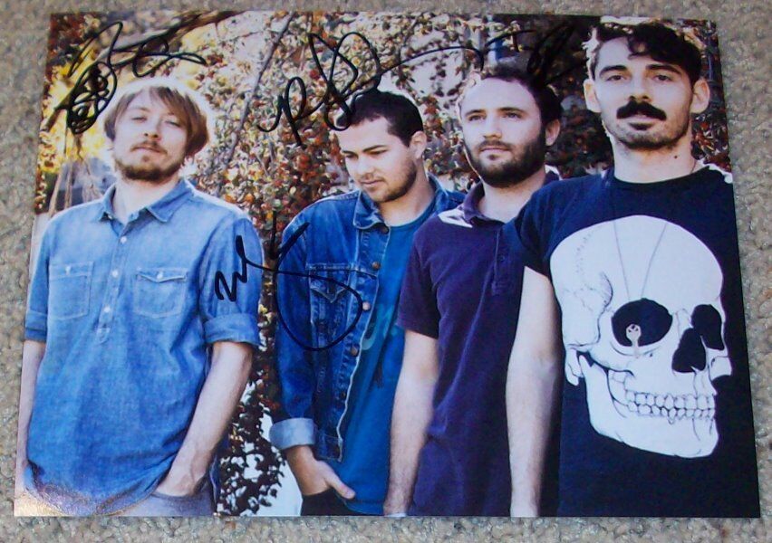 LOCAL NATIVES BAND SIGNED AUTOGRAPH 8x10 Photo Poster painting w/PROOF TAYLOR RICE +3