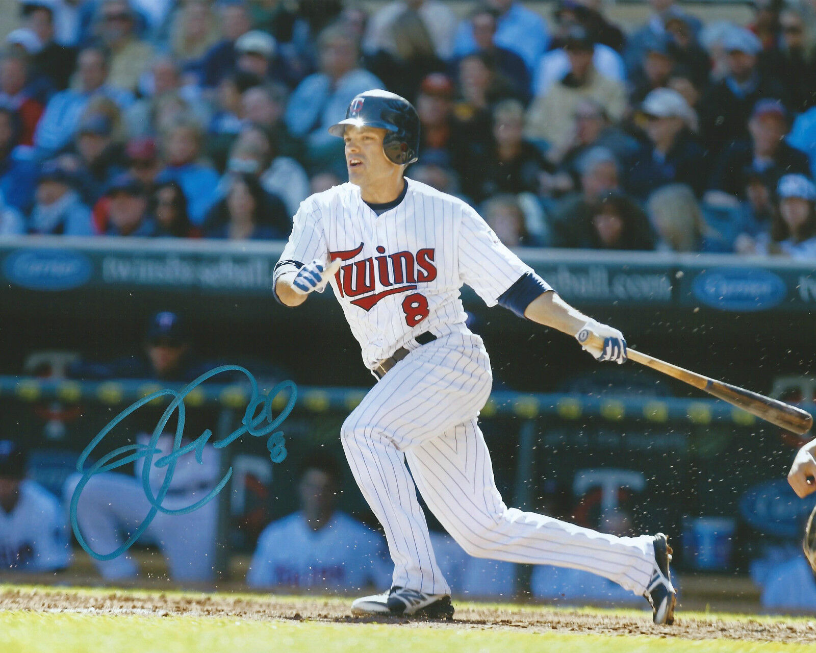 Jamey Carroll *MINNESOTA TWINS* Signed Autographed 8x10 Photo Poster painting JC1 COA GFA