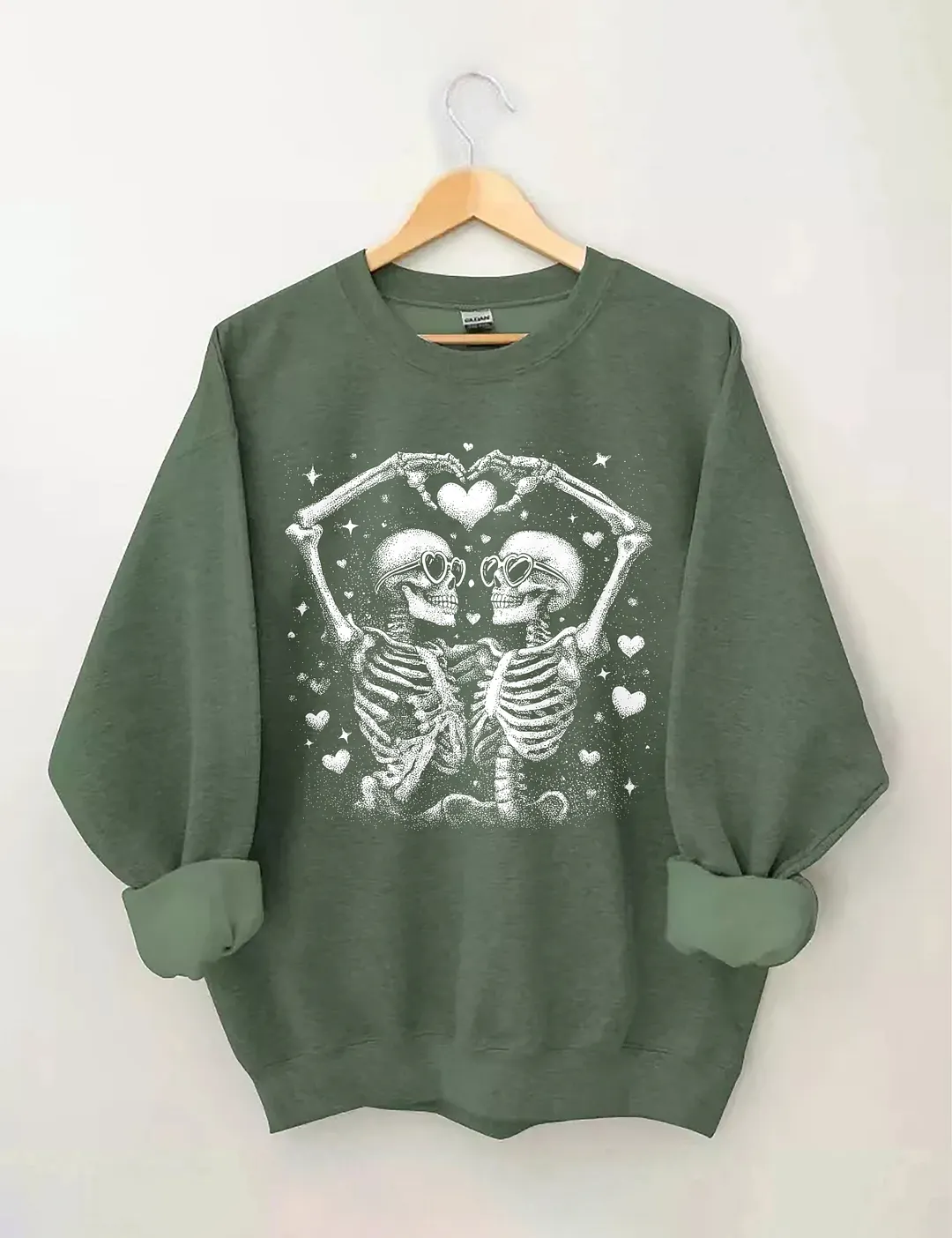 Valentine Skeleton Couple Sweatshirt