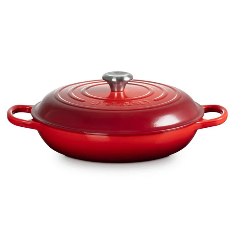 Signature Shallow Casserole Cerise