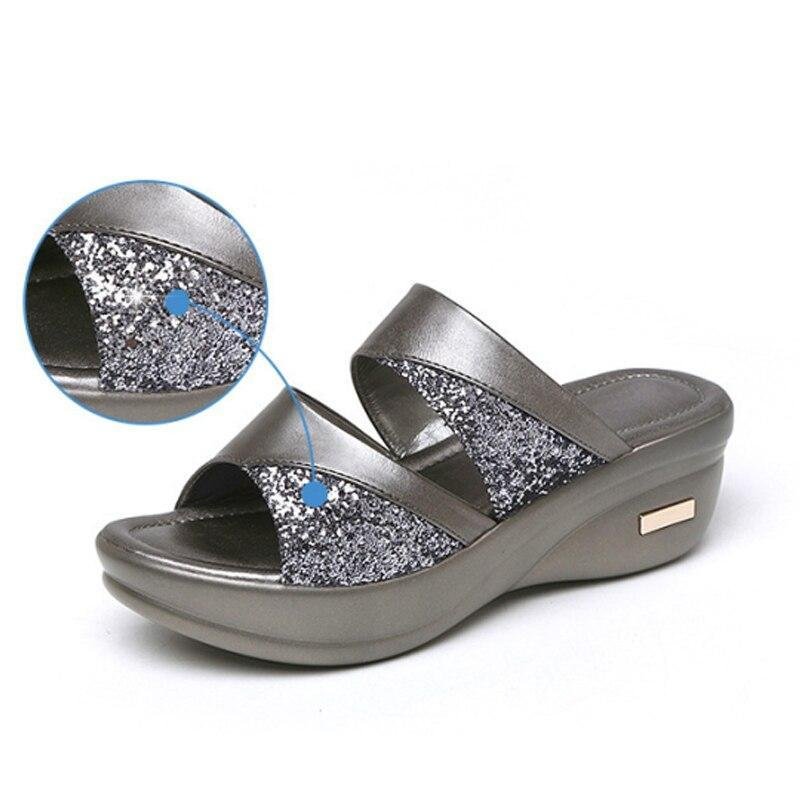 Ballerina Bling Jewel Tone Metallic Shine Womens Cozy Slippers - Dark Pink - CU12C4DTW3N 