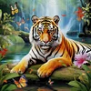 (Multi-Style) Tiger- 11CT Stamped Cross Stitch 40*40cm/40*55cm