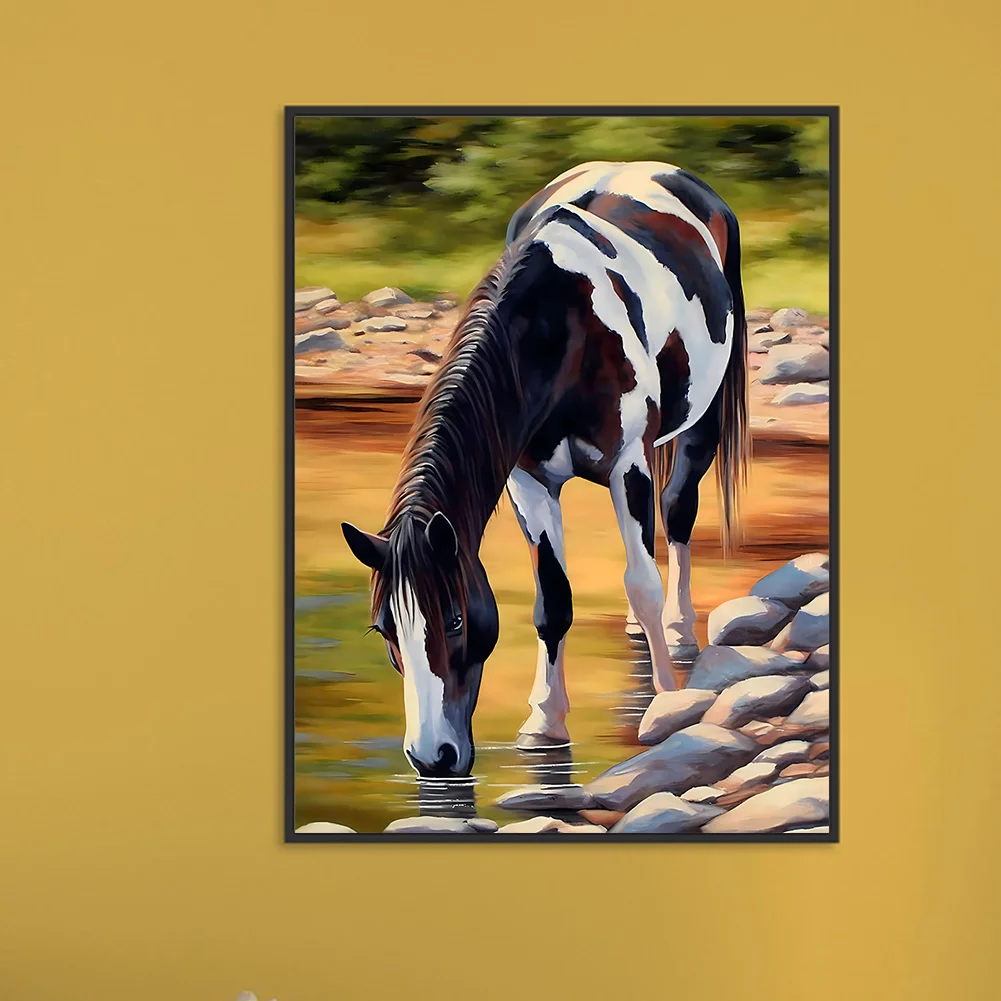 Diamond Painting - Full Round Drill - Horse(Canvas|30*40cm)