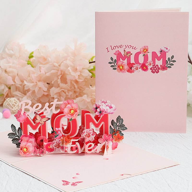 Vangogifts New Mother's Day greeting card letter paper carving Amazon 3d three-dimensional creative birthday greeting card ins style greeting card