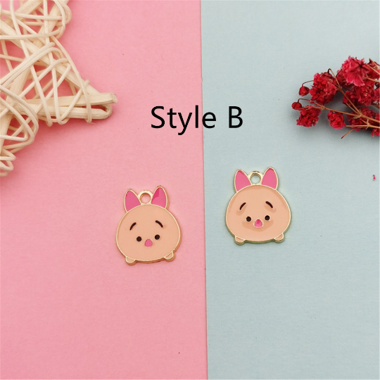 4 Style Animal Pendant Charms, Gold Enamel Ladybug Charm, Animal Tiger charm,Metal Bear Charms/ Pendant/Earrings /Jewelry Making/DIY